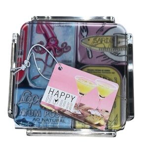 Bread + Butter Set Of 4 Happy Hour Acrylic Coasters